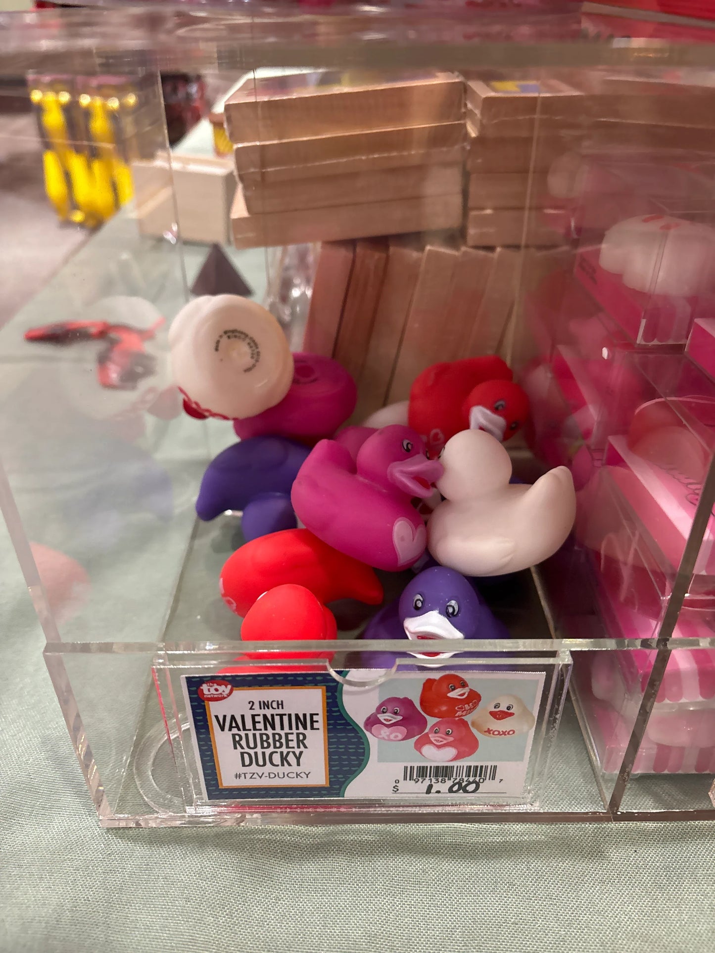 2" Valentine's Day Rubber Ducky - - The Puntique