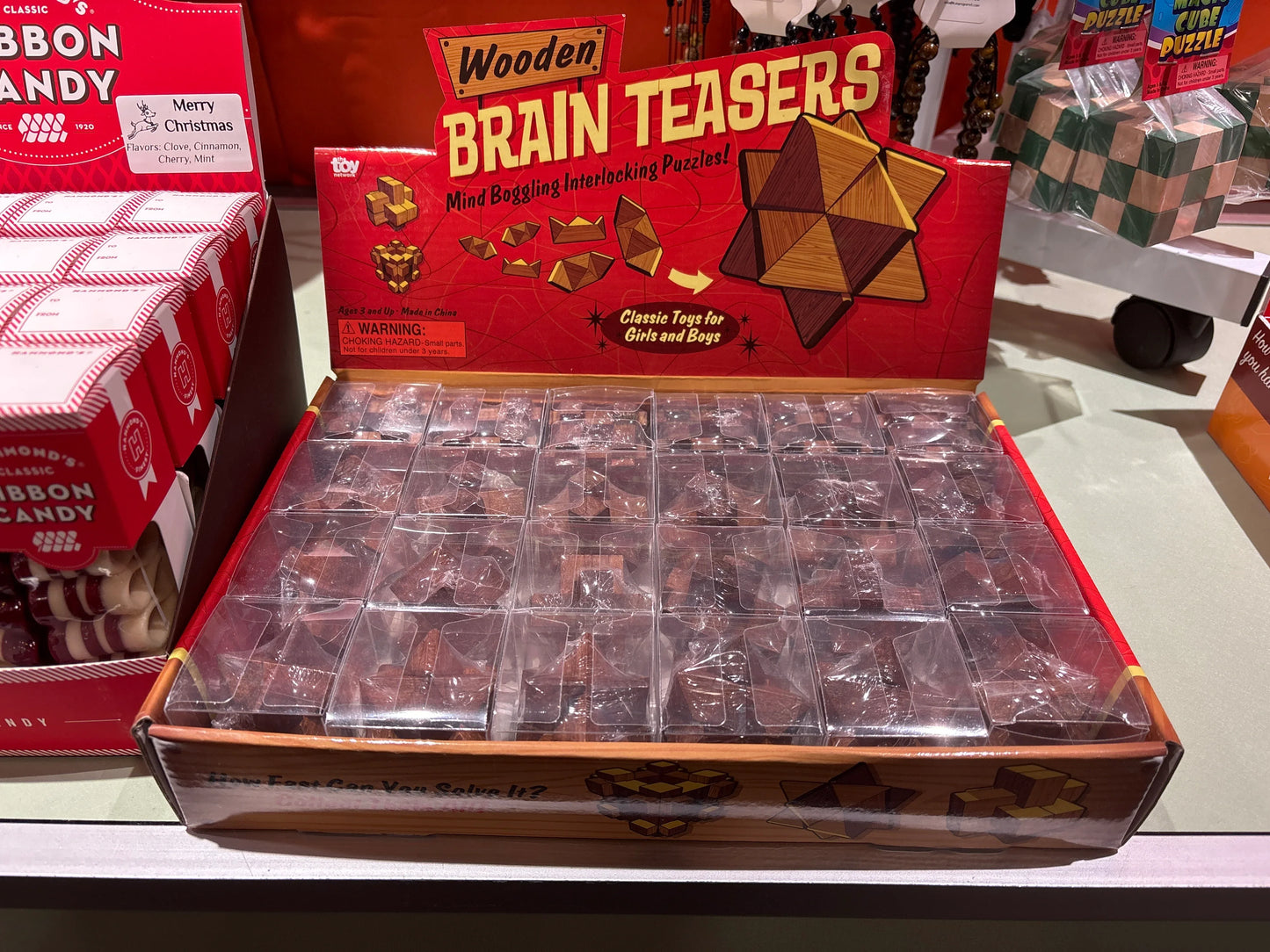 1.75" Wooden Brain Teasers - - The Puntique