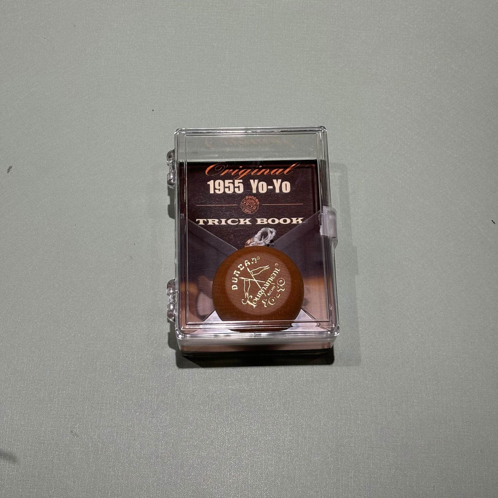 Duncan Original Wooden 1955 Yo-Yo Crossed Flags Tournament with Trick Book - Duncan