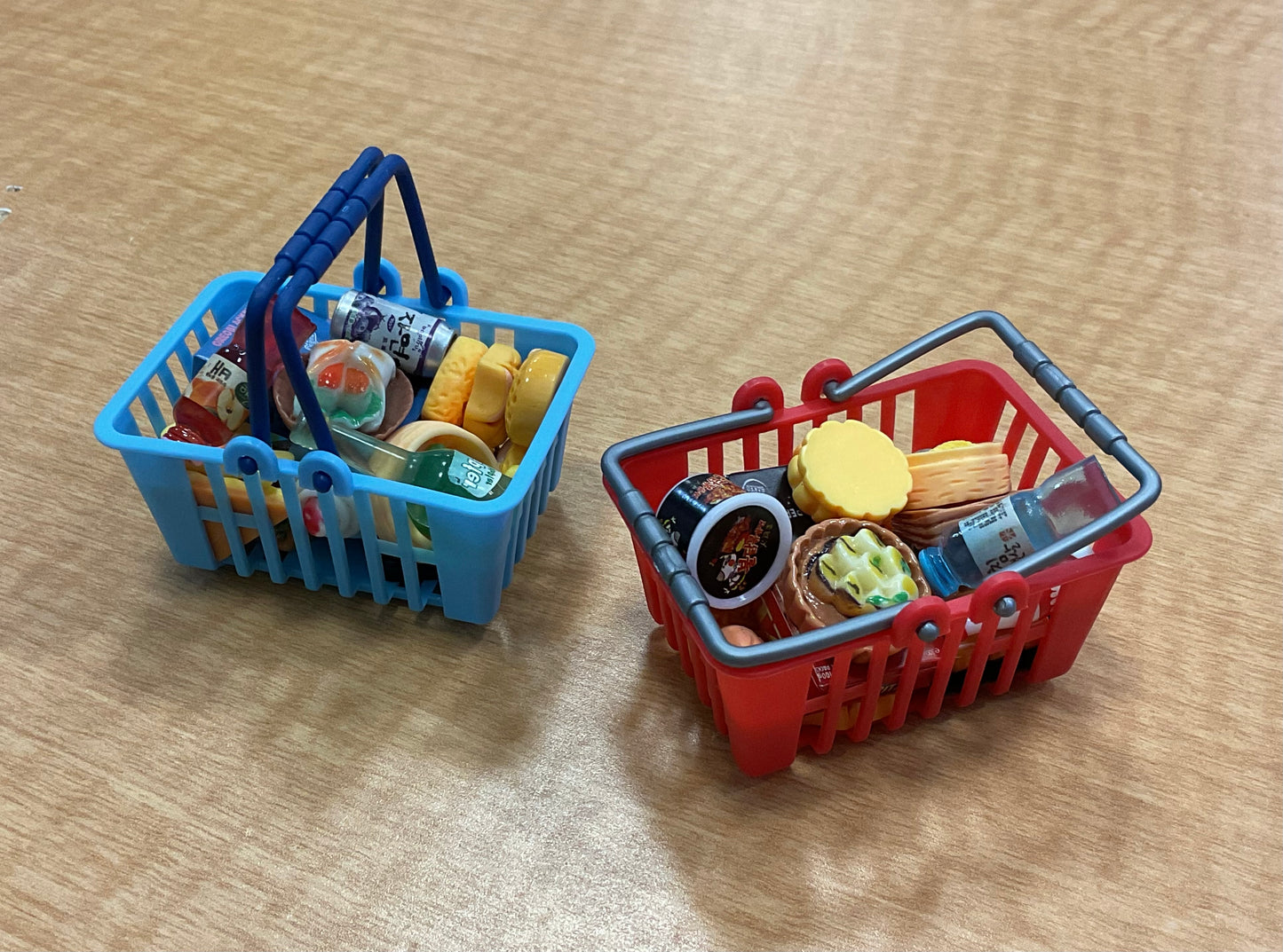 Miniature Grocery Food Shopping Basket - - The Puntique