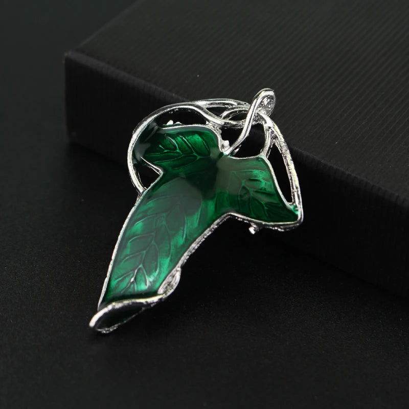 Elf Green Leaves of Lorien Brooch Pin Tolkien Tree Enamel Badge Costume Jewelry - Aliexpress
