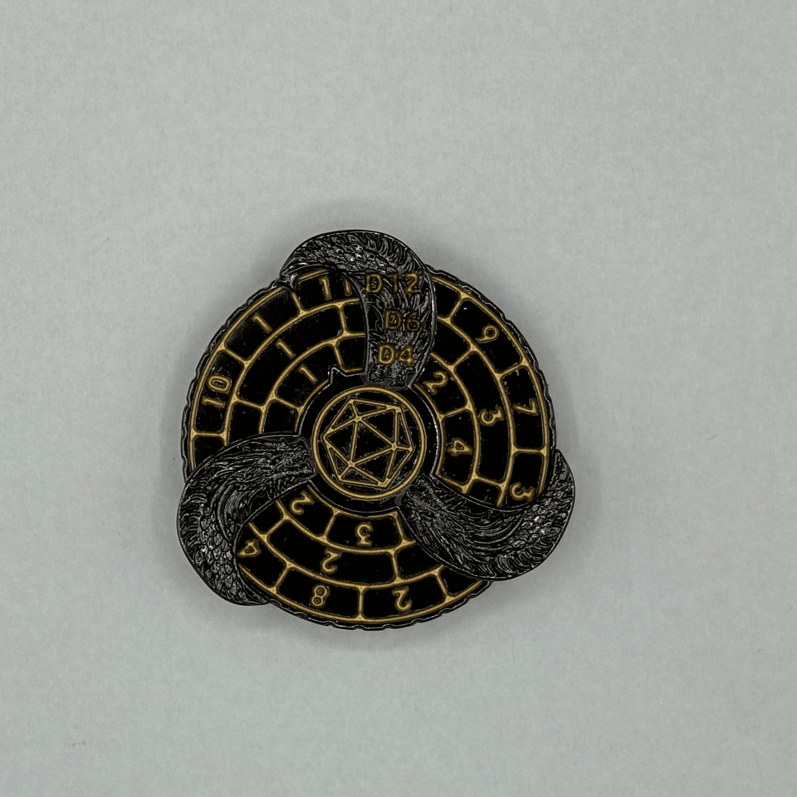 Fingertip Gyro Roulette Dice Fidget Spinner can roll D4, D6, D8, D10/%, D12, D20 - Aliexpress