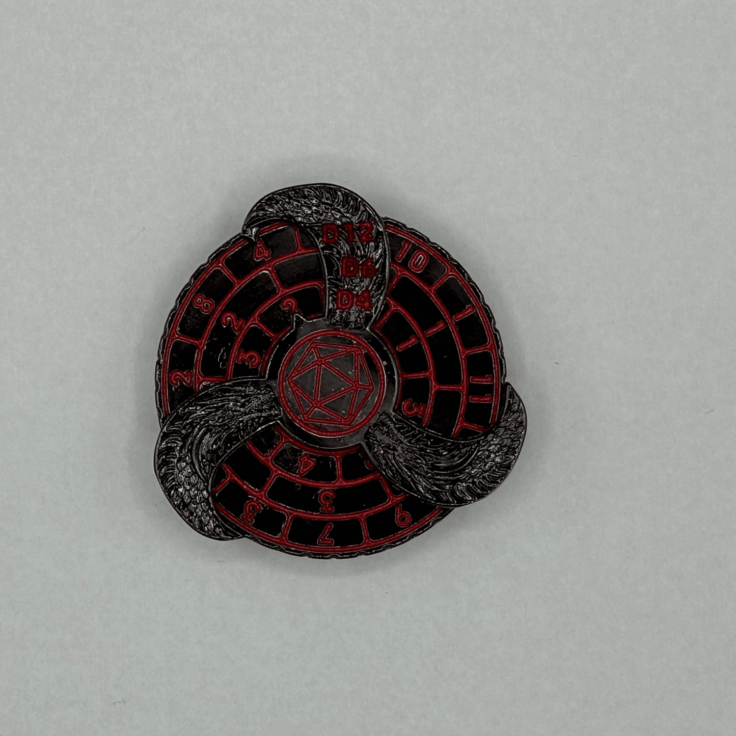 Fingertip Gyro Roulette Dice Fidget Spinner can roll D4, D6, D8, D10/%, D12, D20 - Aliexpress