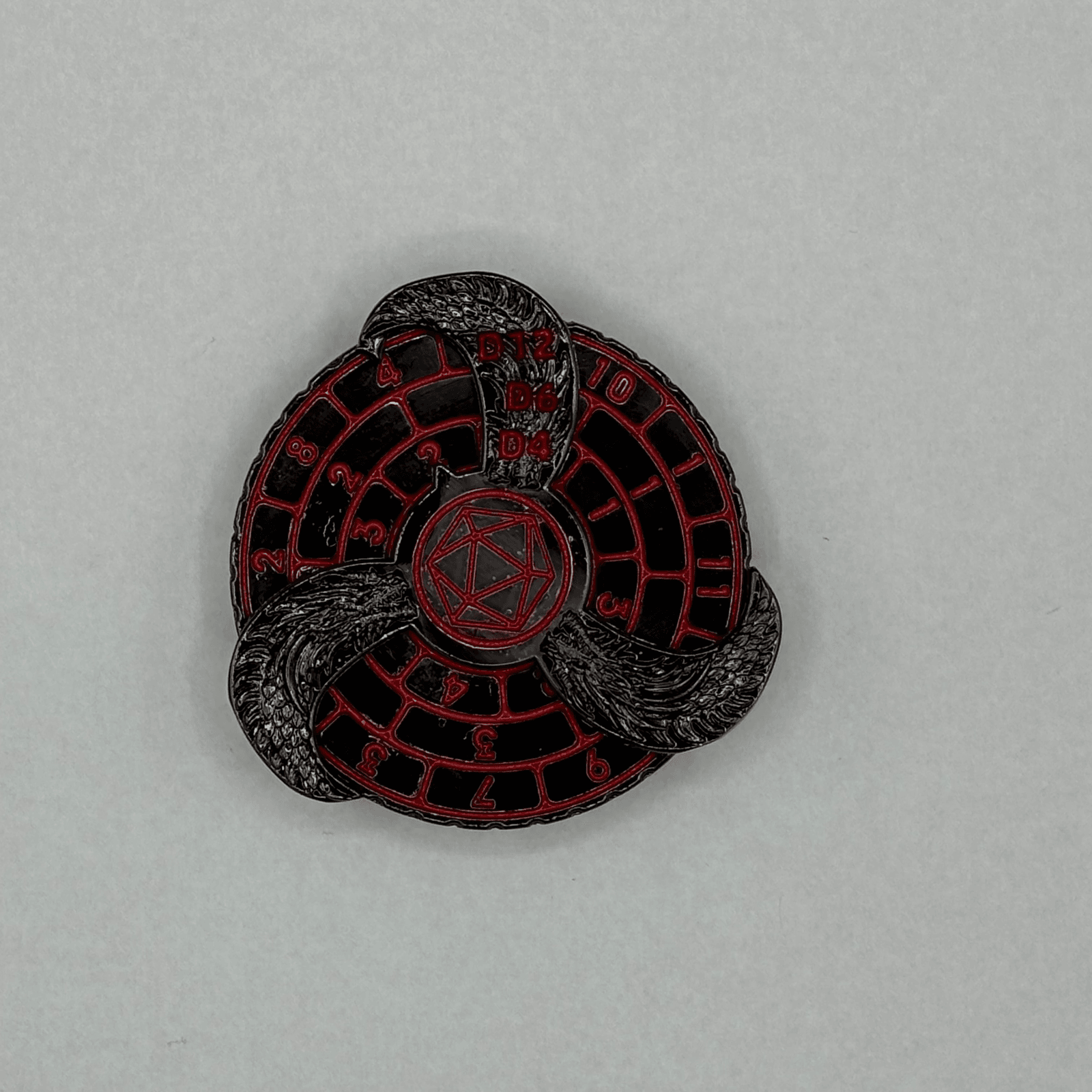 Fingertip Gyro Roulette Dice Fidget Spinner can roll D4, D6, D8, D10/%, D12, D20 - Aliexpress