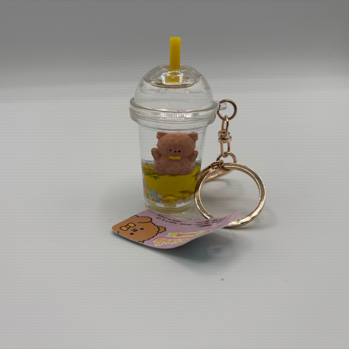 3" Kawaii Animal Smoothie Liquid Clip On - Bear - The Puntique