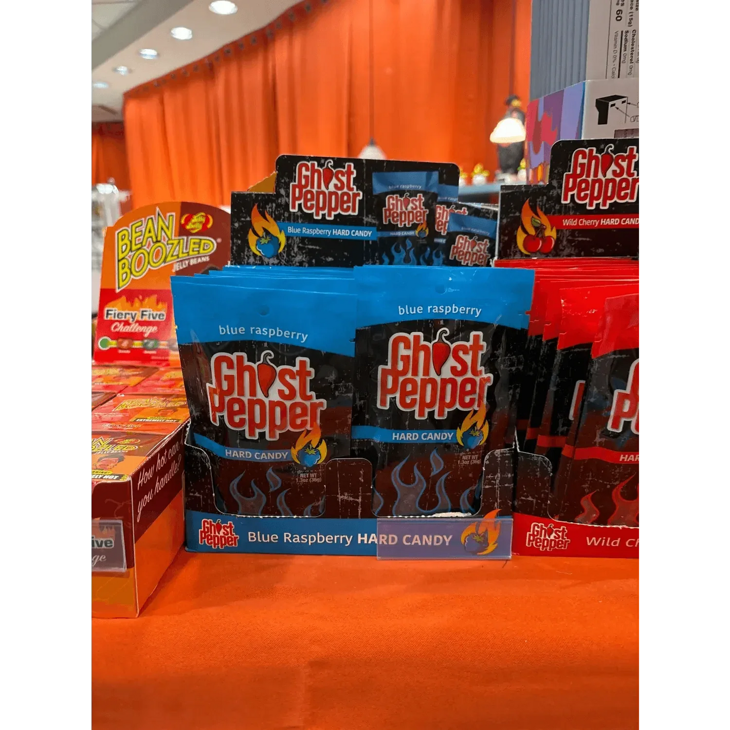 GHOST PEPPER BLUE RASPBERRY HARD CANDY 1.3 OZ PEG BAG - - The Puntique