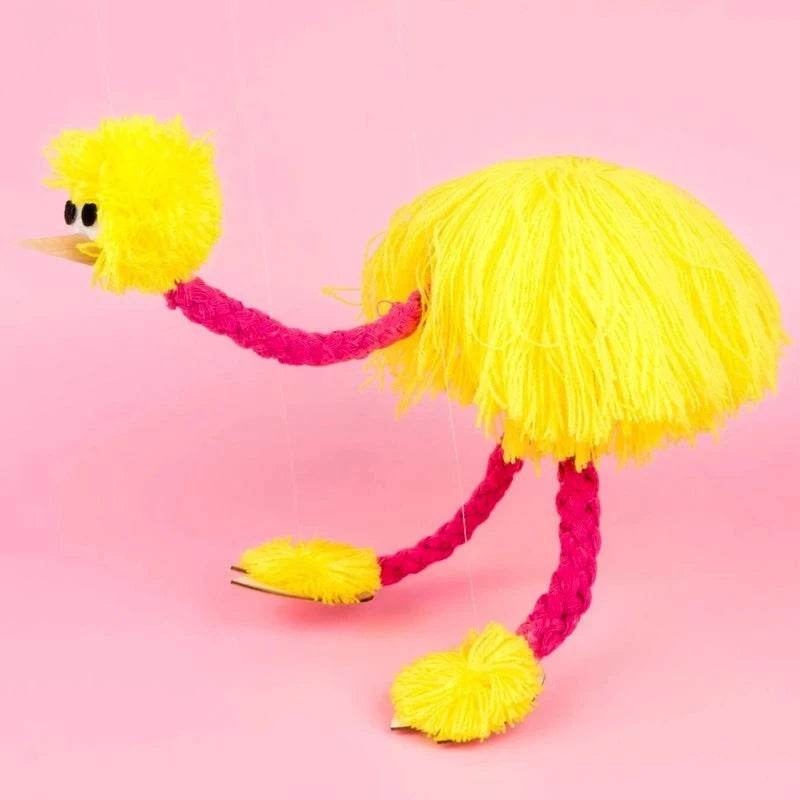 Puppet Ostrich Magic Tricks Handicraft Vintage Wire-controlled Puppetry Interactive Educational Toys For Children - Aliexpress