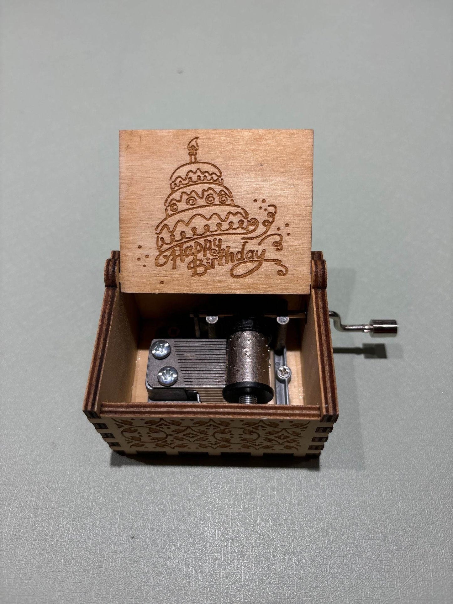 Hand Cranked Wooden Music Box - Aliexpress