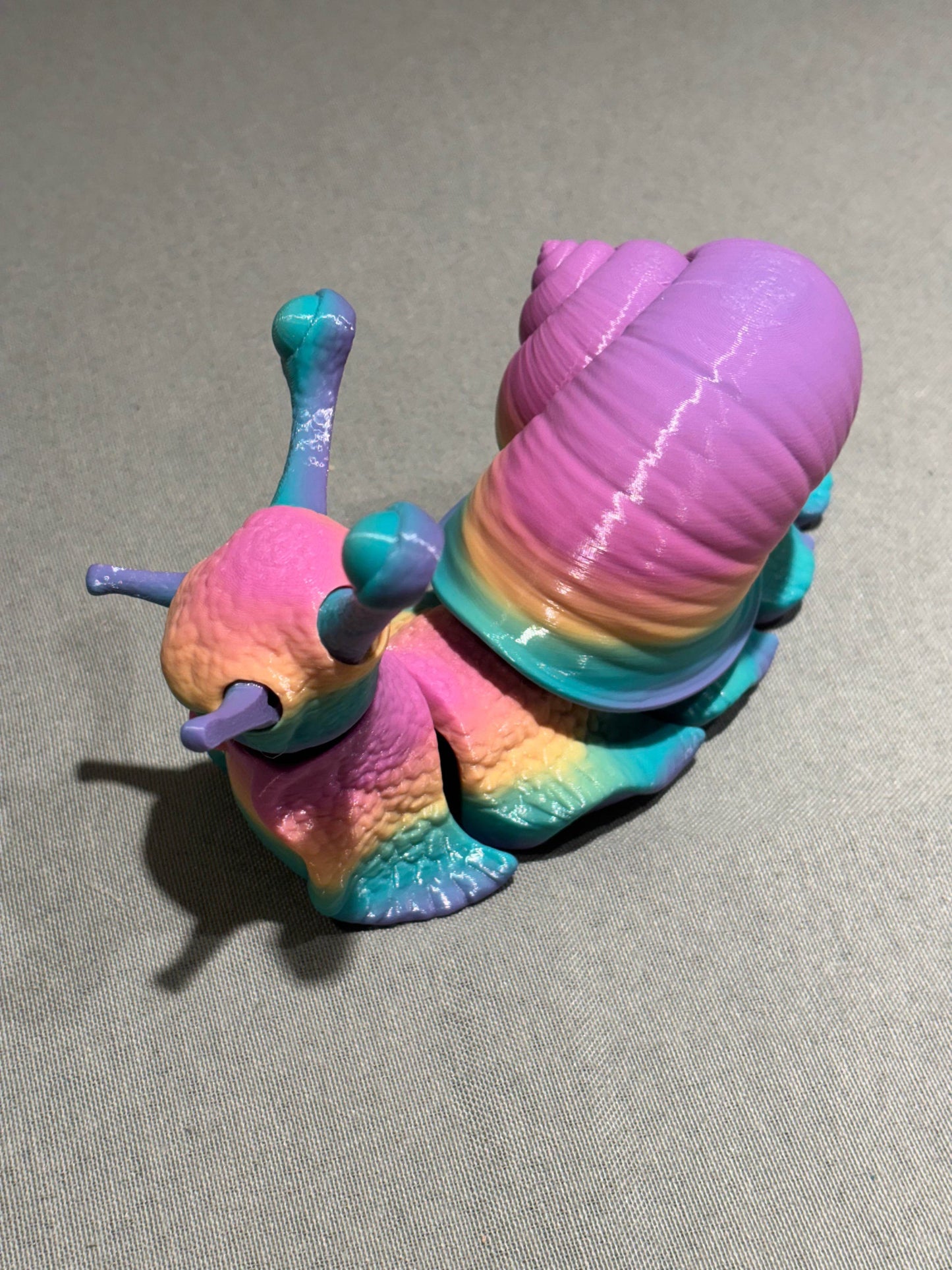 9” 3D printed articulated Snails - - The Puntique