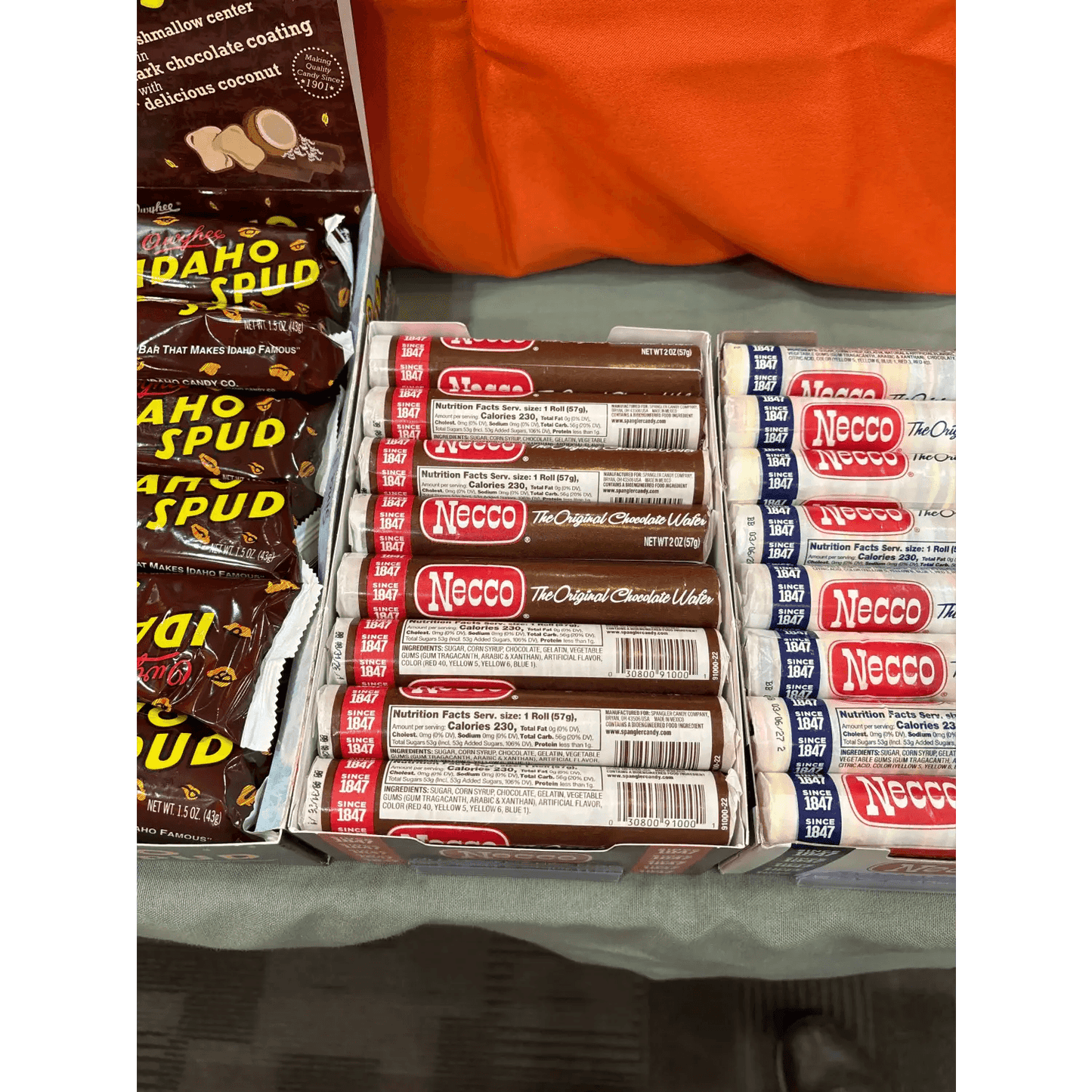 NECCO CHOCOLATE WAFERS 2.02 OZ ROLL - Nassau Candy
