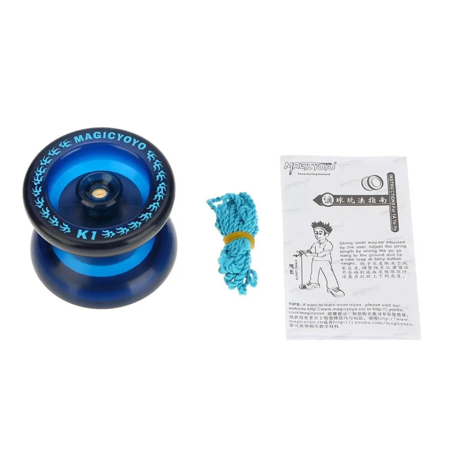 Professional Yoyos Magic Yoyo K1 Spin ABS Yoyo Silicon Recovery System 8 with Spinning String for Kids - Aliexpress