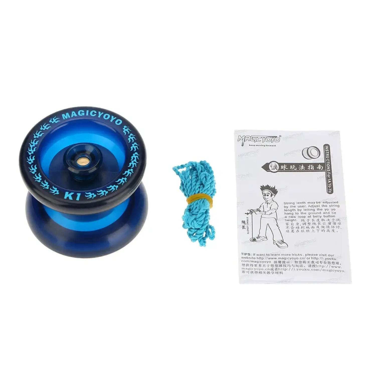 Professional Yoyos Magic Yoyo K1 Spin ABS Yoyo Silicon Recovery System 8 with Spinning String for Kids - Aliexpress