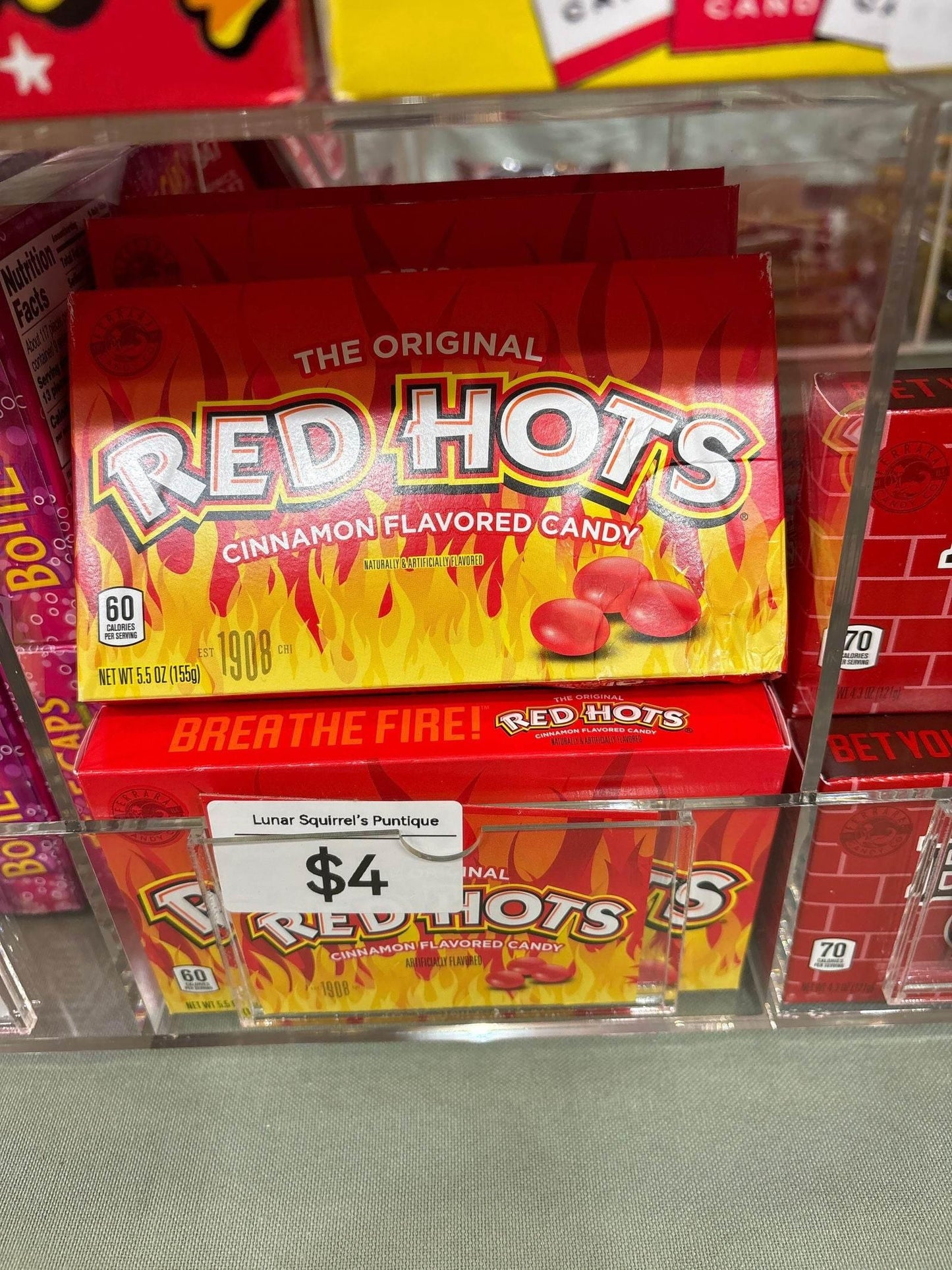 RED HOTS 5.5 OZ THEATER BOX - - The Puntique