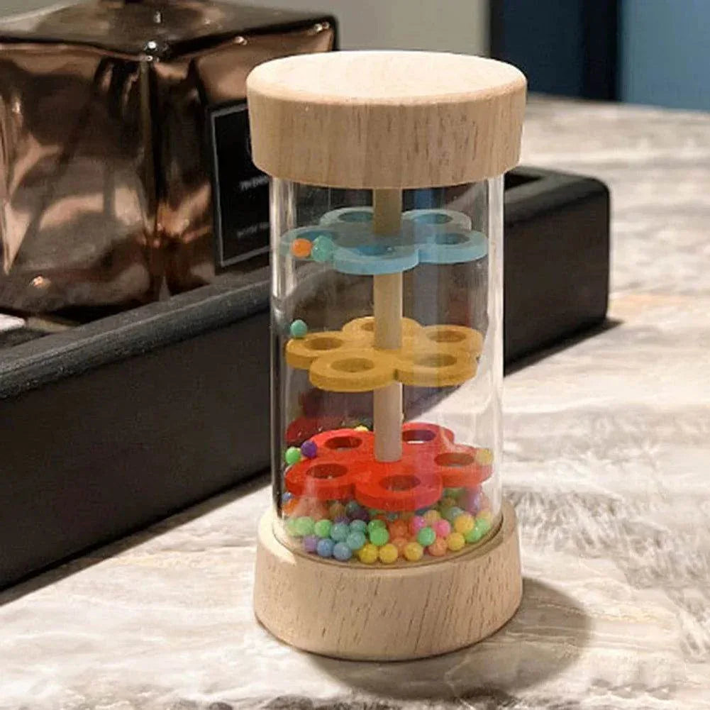 Rain Stick Toy Kids Sensory Developmental Rhythm Shaker Cylinder Immersive Rain Sound Effect Stick Baby Musical Toys - - The Puntique