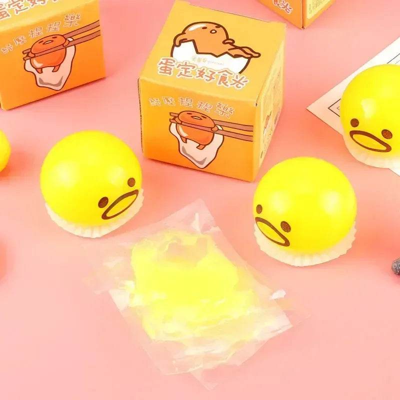 Squishy Puking Egg Yolk Stress Ball With Yellow Goop Relieve Stress Toy Funny Squeeze Tricky Antistress Disgusting Egg Toys - Aliexpress