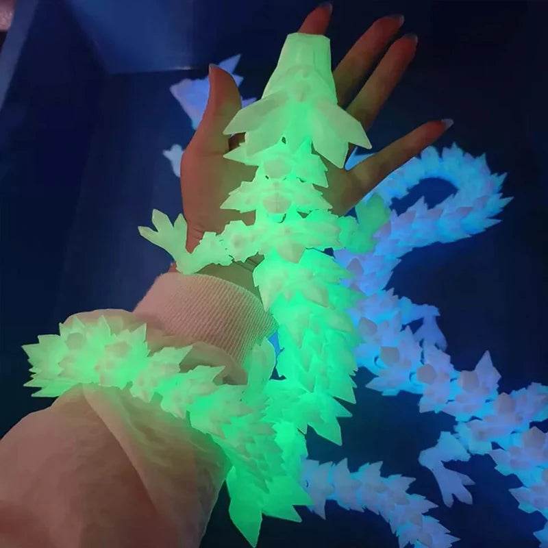 60cm 3D Printing Dragon Desktop Decorative Ornaments Movable Joints Colorful Dragon Sculpture Crafts Retro Home Decoration Gifts - Thomas 3d Printer Guy