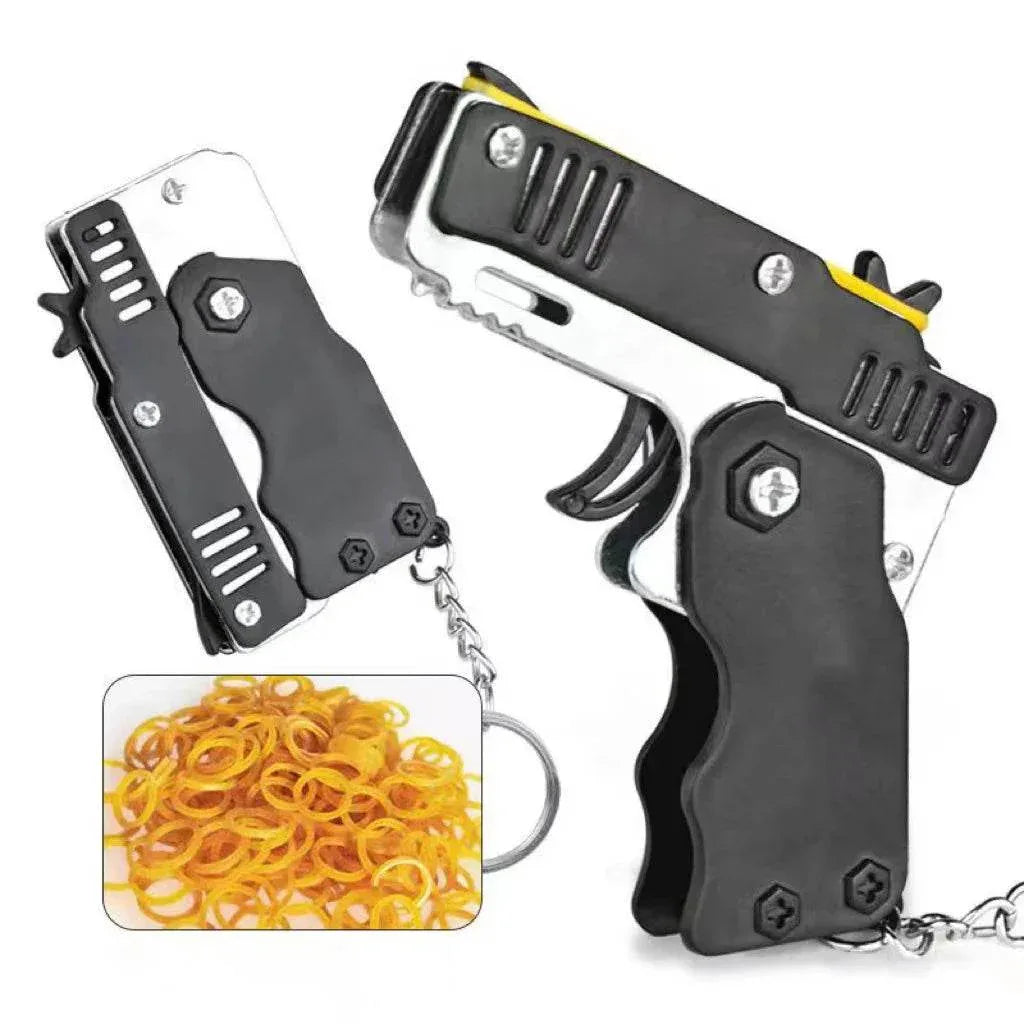 Rubber Band Shooter Simulation Foldable Launcher Repeated Manual Shooting Game - - The Puntique