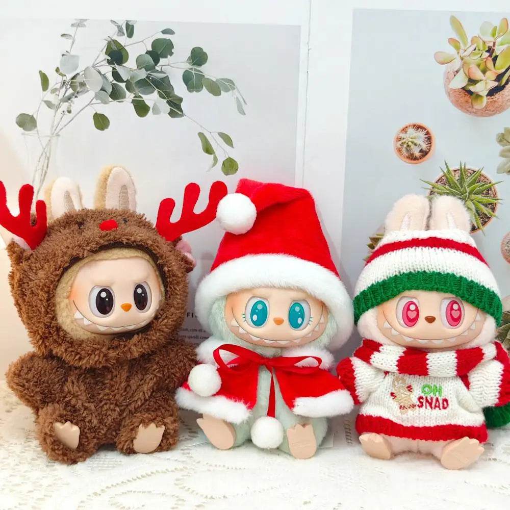 Mini Doll'S Clothes Outfit Accessories For Korea Kpop Exo Labubu Idol V1 V2 Christmas Cookie Man Sweater Hat New Year Clothes - Aliexpress