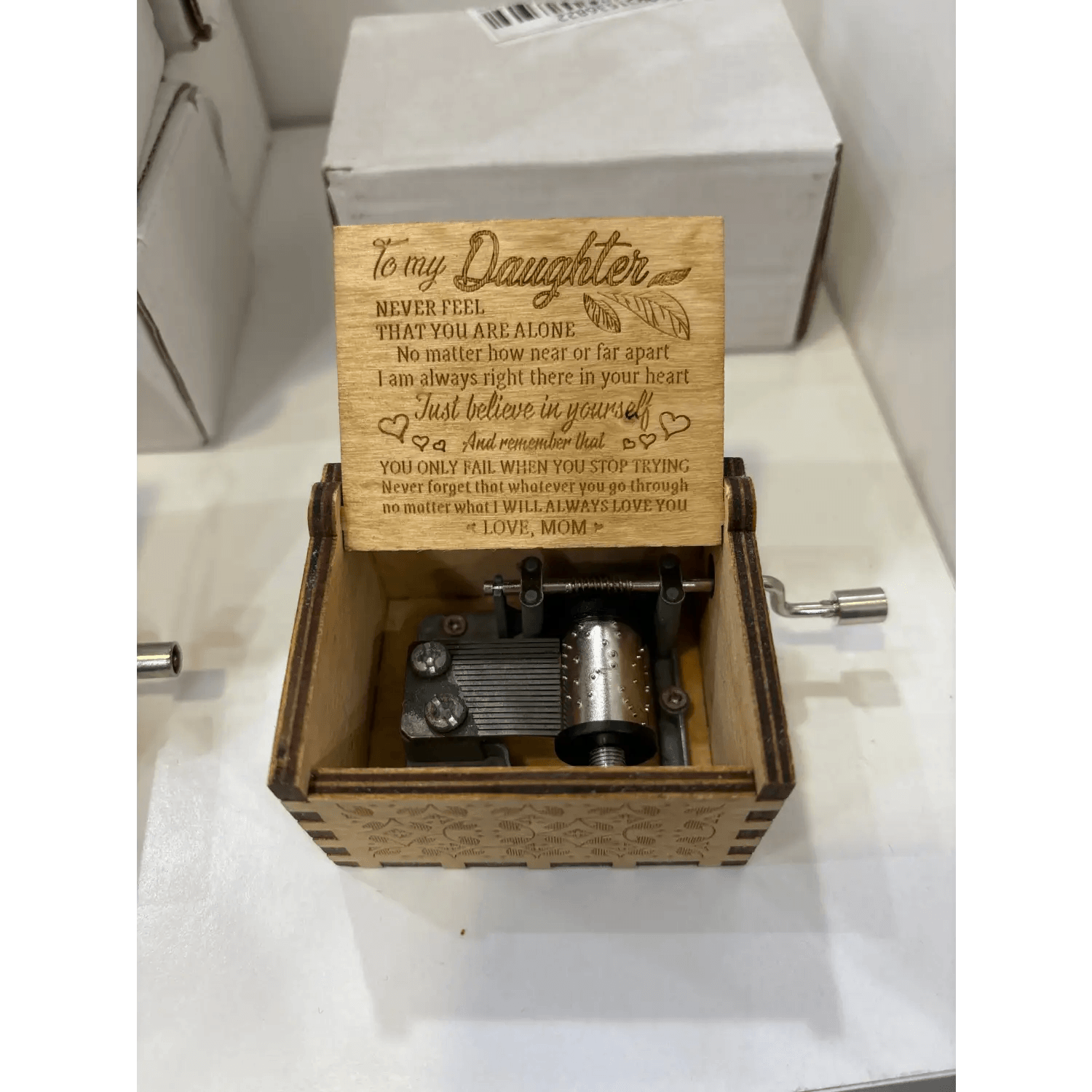 Hand Cranked Wooden Music Box - Aliexpress