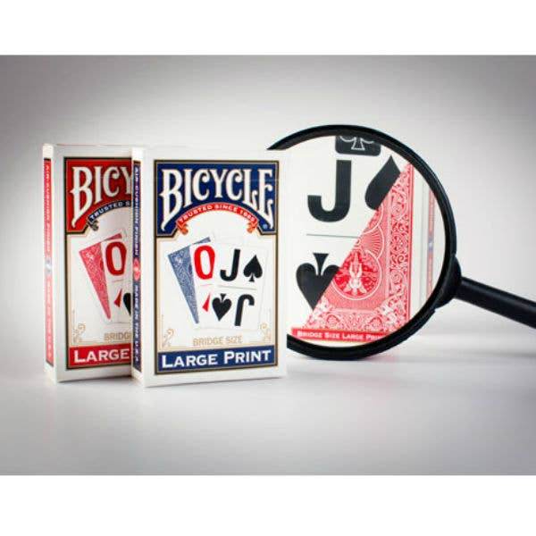 Bicycle Large Print Cards (Blue) - Cardshouse