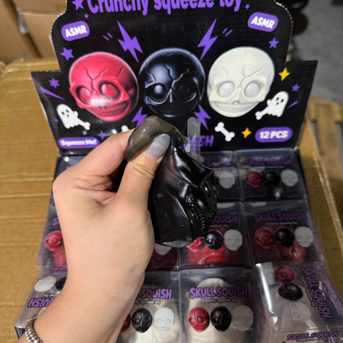 Crunchy Skull Squishy - - The Puntique