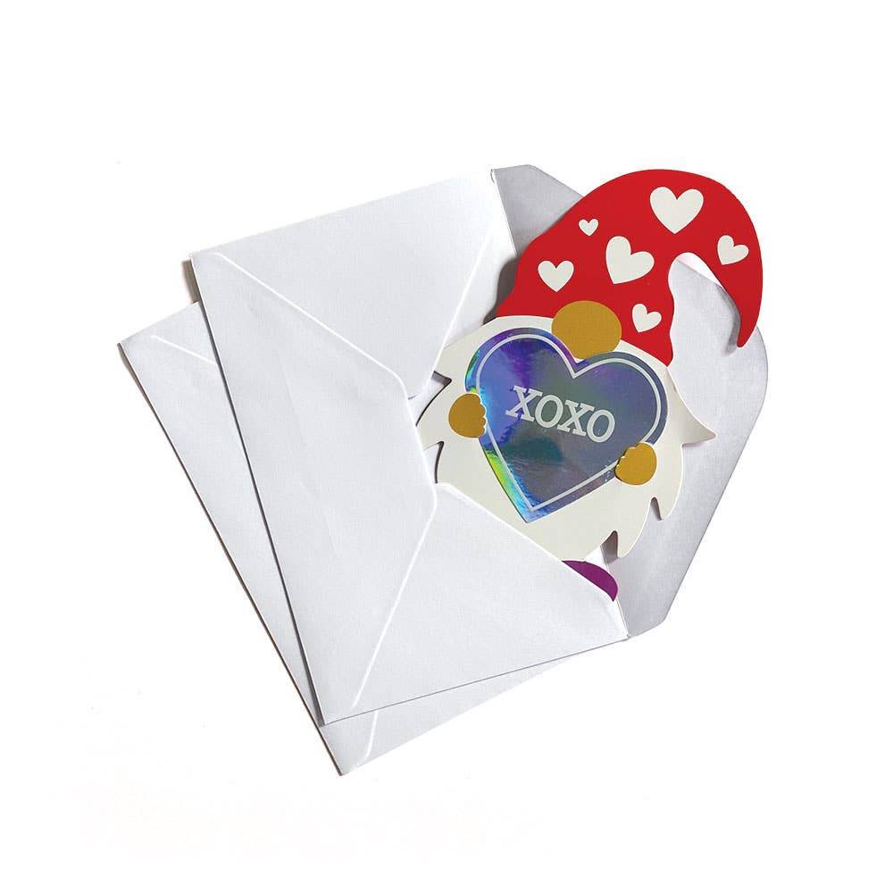 Paper House Productions - Gnome Holographic Classroom Pack Valentines - Paper House Productions