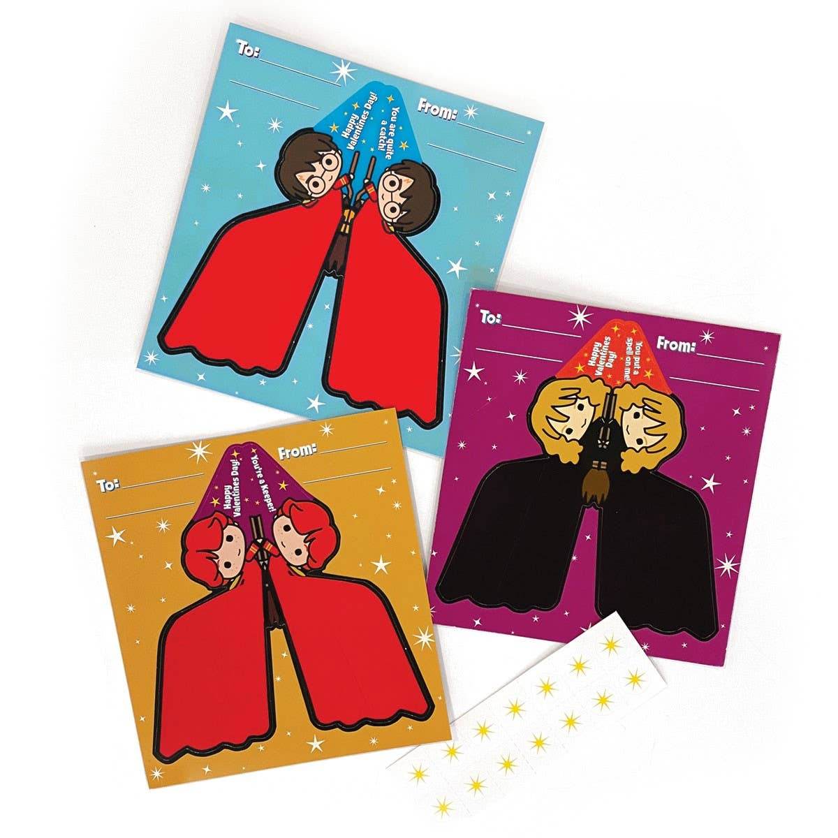 Paper House Productions - Harry Potter Valentine Cards - Harry Potter Flying Broom - Paper House Productions