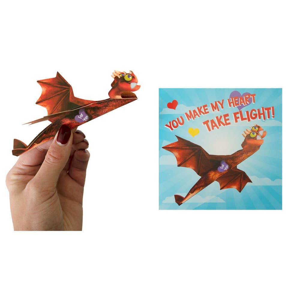 Paper House Productions - Flying Dragons II Valentines - Paper House Productions