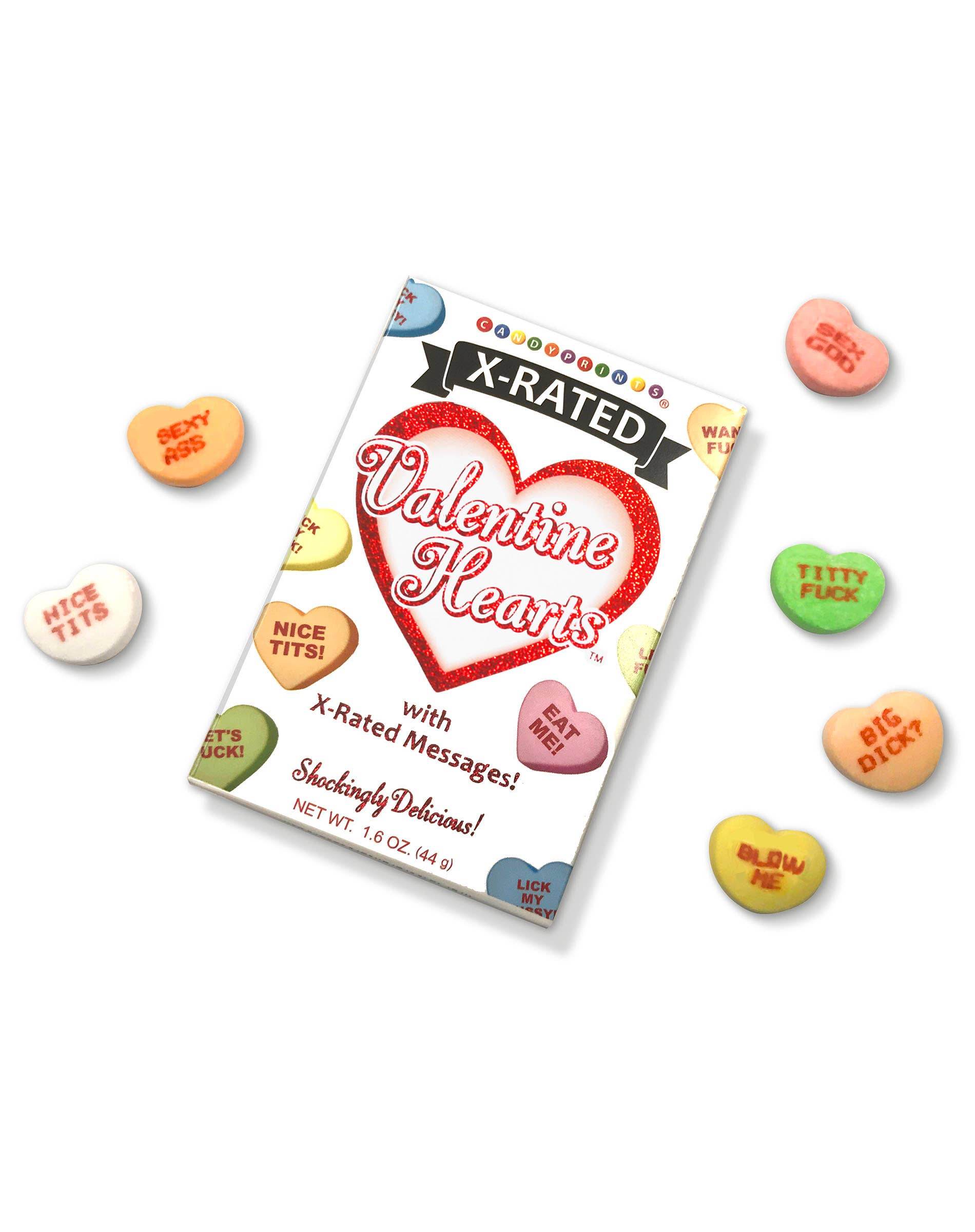 X-Rated Valentine's Conversation Candy Hearts - Little Genie Productions