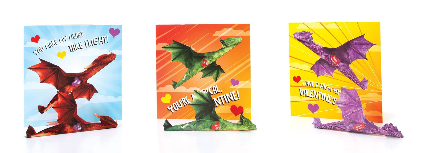 Paper House Productions - Flying Dragons Valentines - Paper House Productions