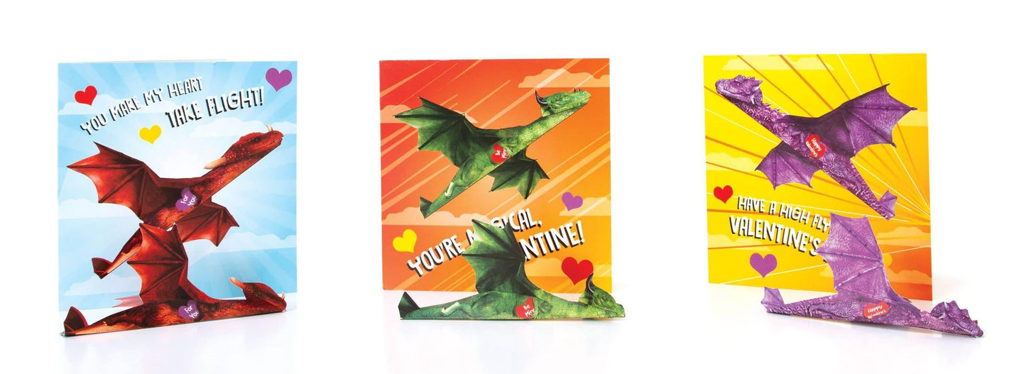 Paper House Productions - Flying Dragons Valentines - - The Puntique
