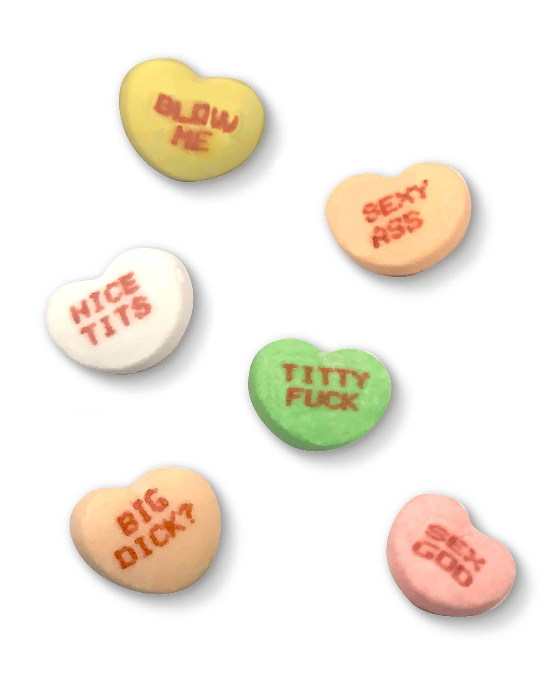 X-Rated Valentine's Conversation Candy Hearts - Little Genie Productions
