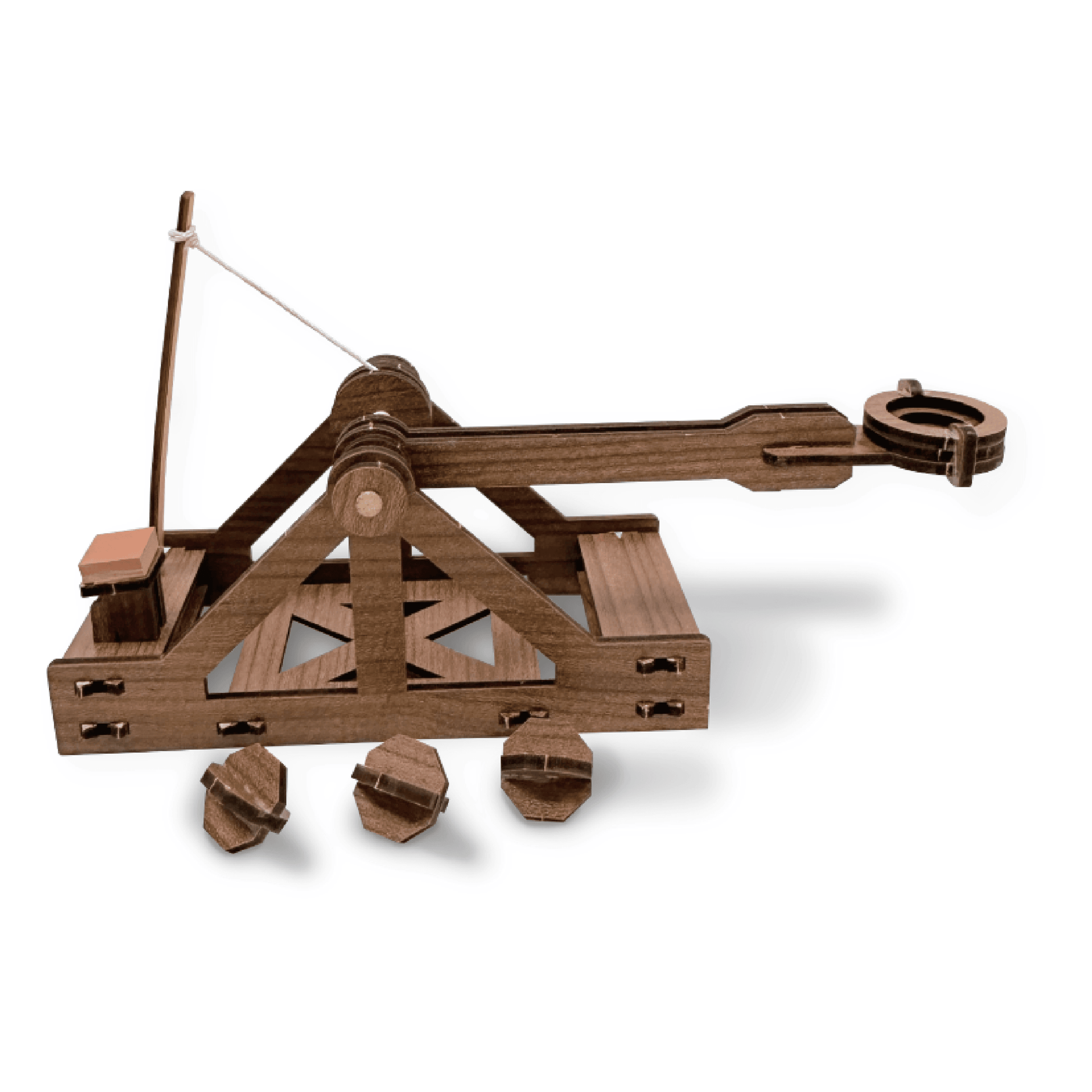 Mini Catapult : Wooden Engineering Model Building Kit - Copernicus Toys
