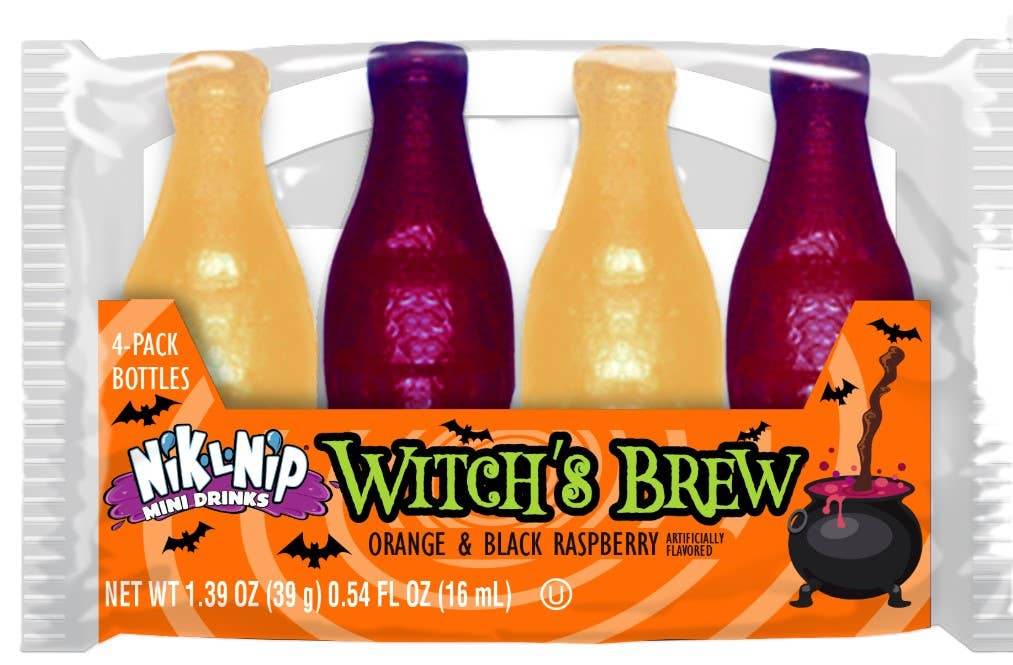 Nik-L-Nip Witch's Brew 4pk, 1.39oz, 18ct - Grandpa Joe's Candy Shop