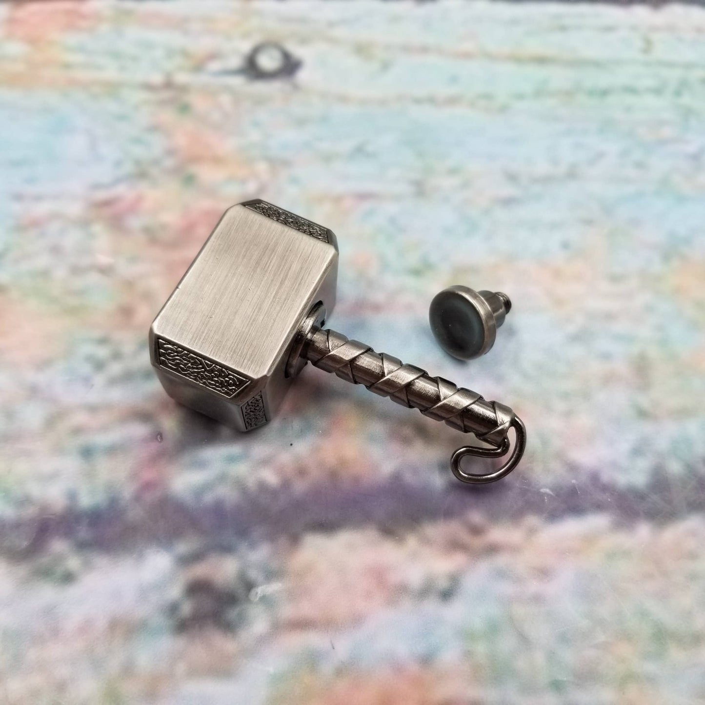 Thor's Hammer Metal Gyroscope Rotating Decompression Toys - - The Puntique