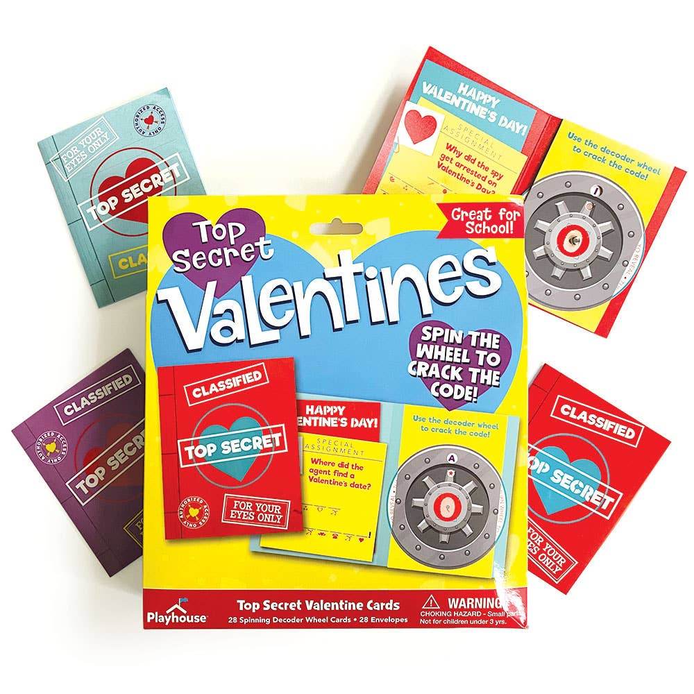 Paper House Productions - Top Secret Decoder Classroom Pack Valentines - Paper House Productions