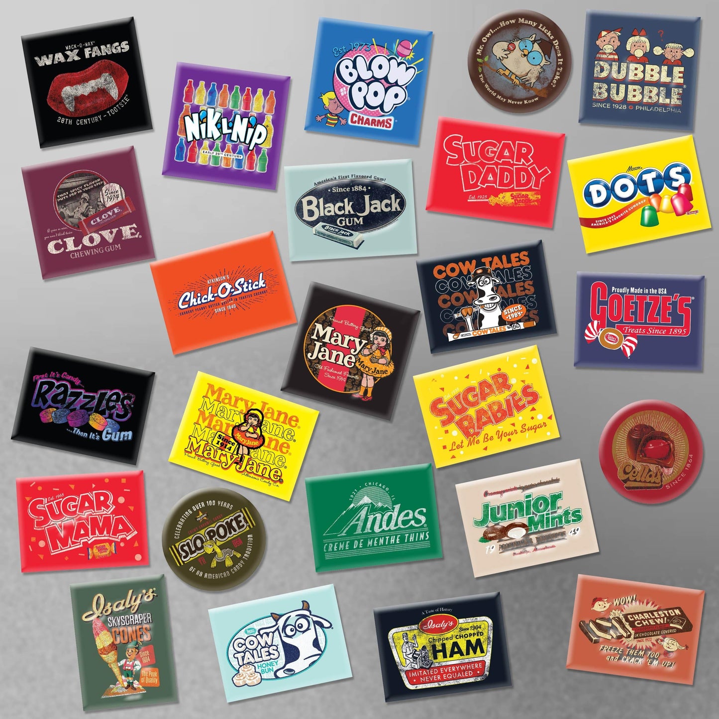 Assorted Candy Licensed Magnets - - The Puntique