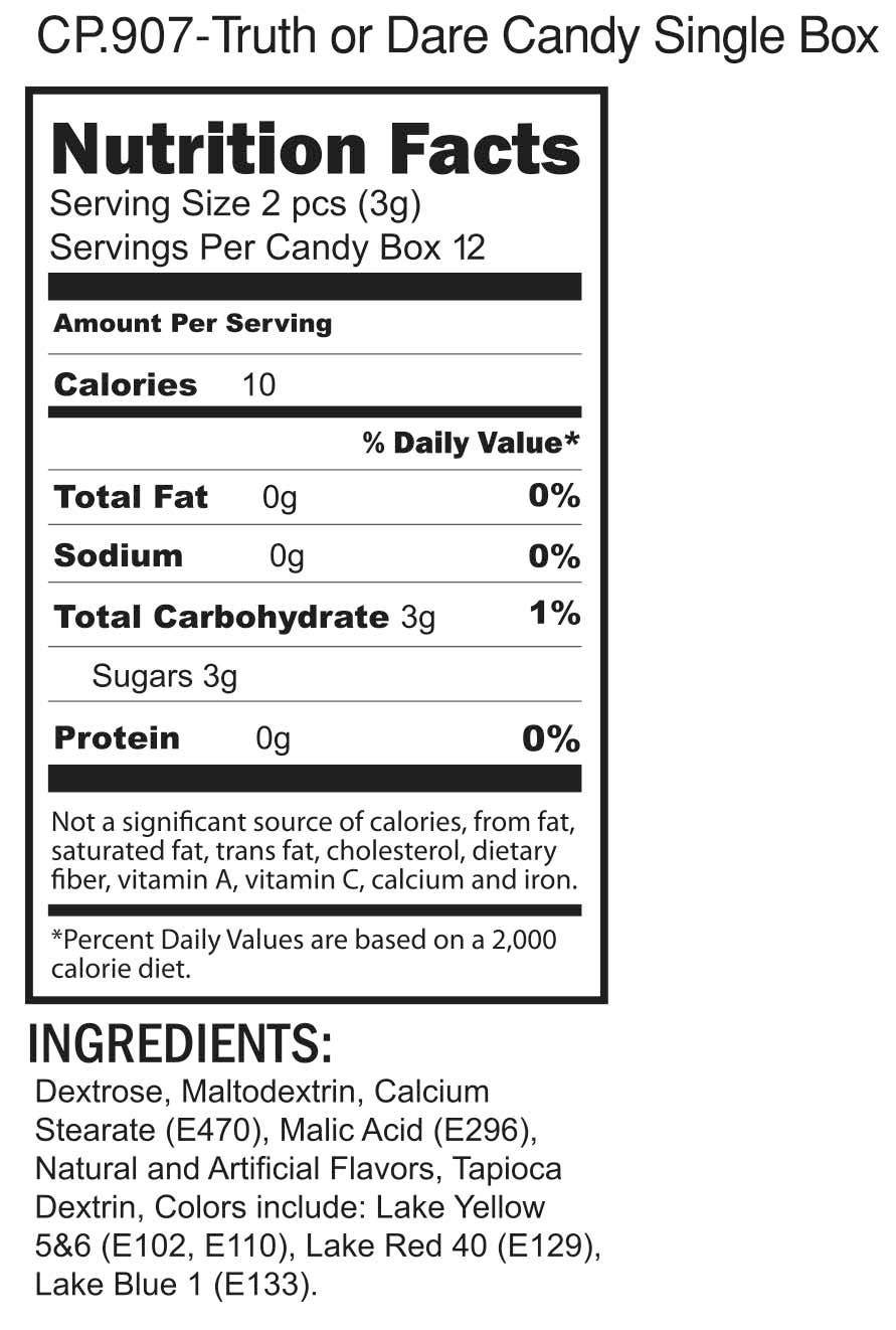 Truth or Dare Candy Game - Little Genie Productions