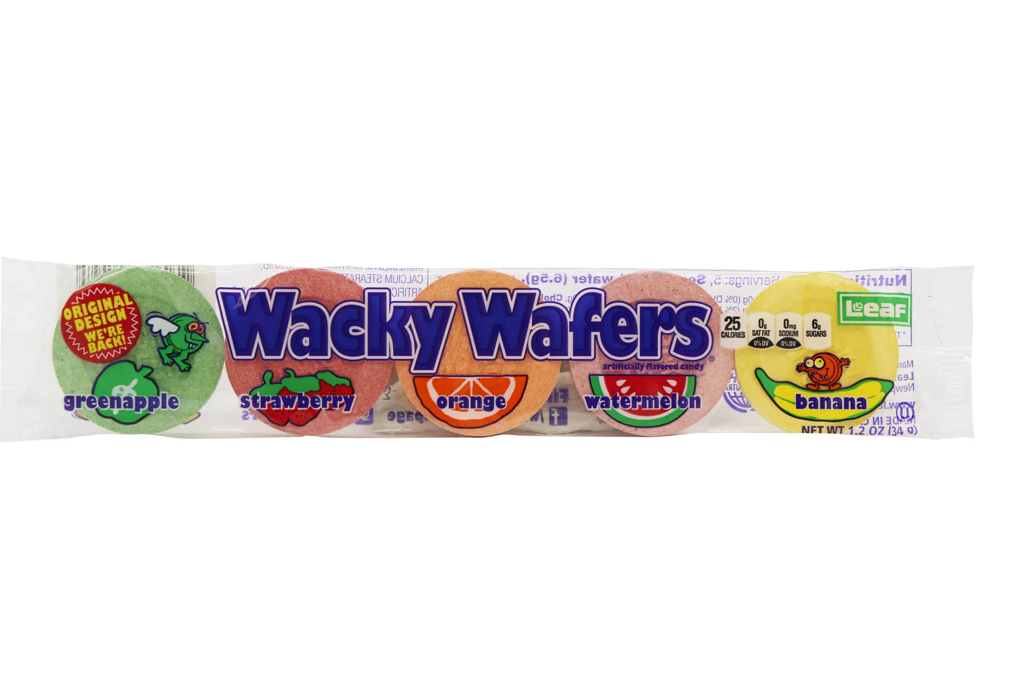Wacky Wafers, 1.2oz Packages - - The Puntique