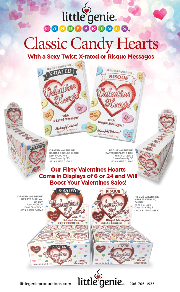 Risqué Valentine's Conversation Candy Hearts - Little Genie Productions
