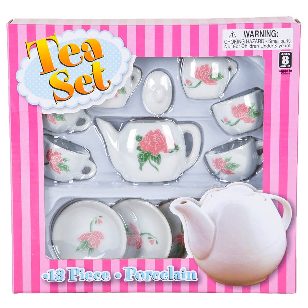 CERAMIC TEA SET 13PCS - - The Puntique