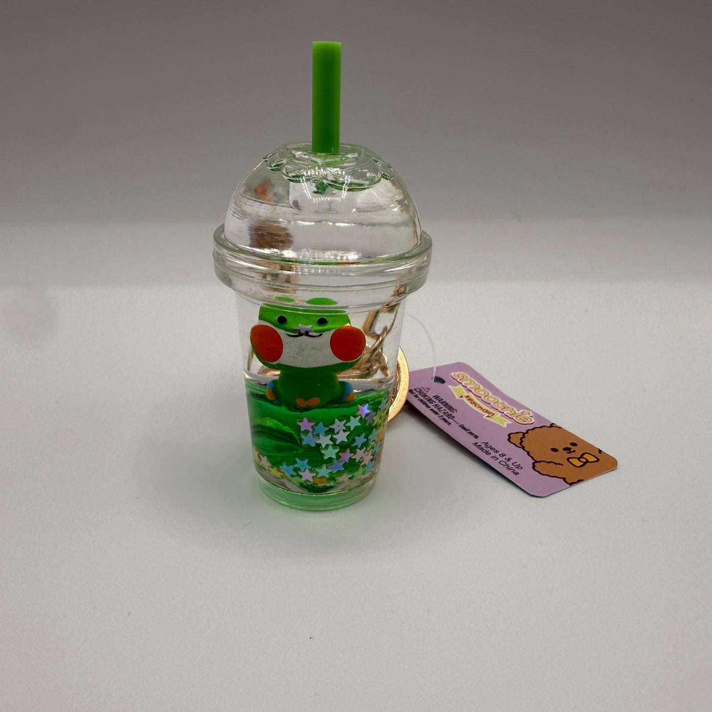 3" Kawaii Animal Smoothie Liquid Clip On - Frog - The Puntique