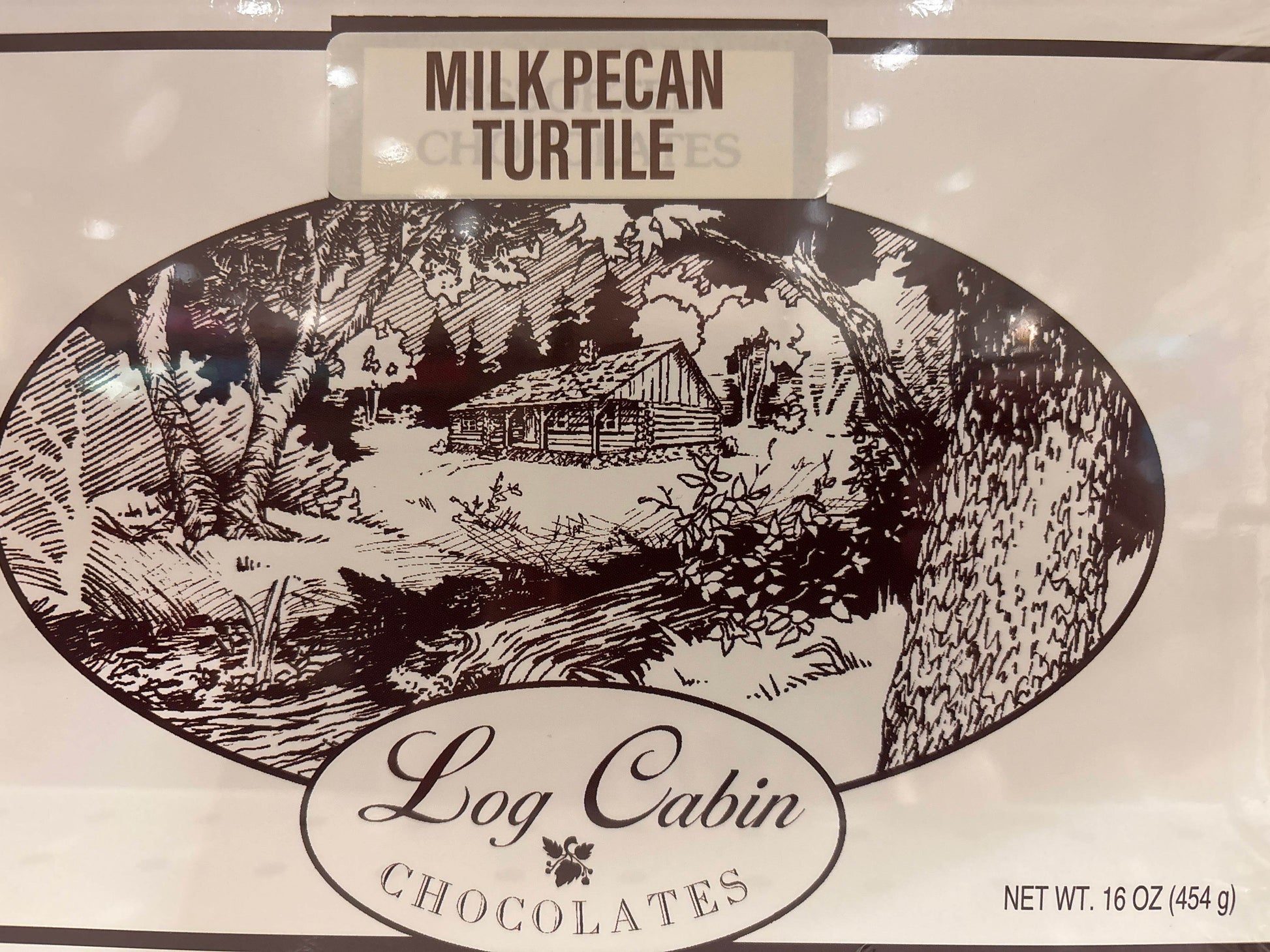 Log Cabin Chocolates - Turtile 16 oz - Log Cabin Chocolates