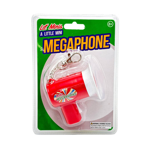 Mini Megaphone Keychain - - The Puntique