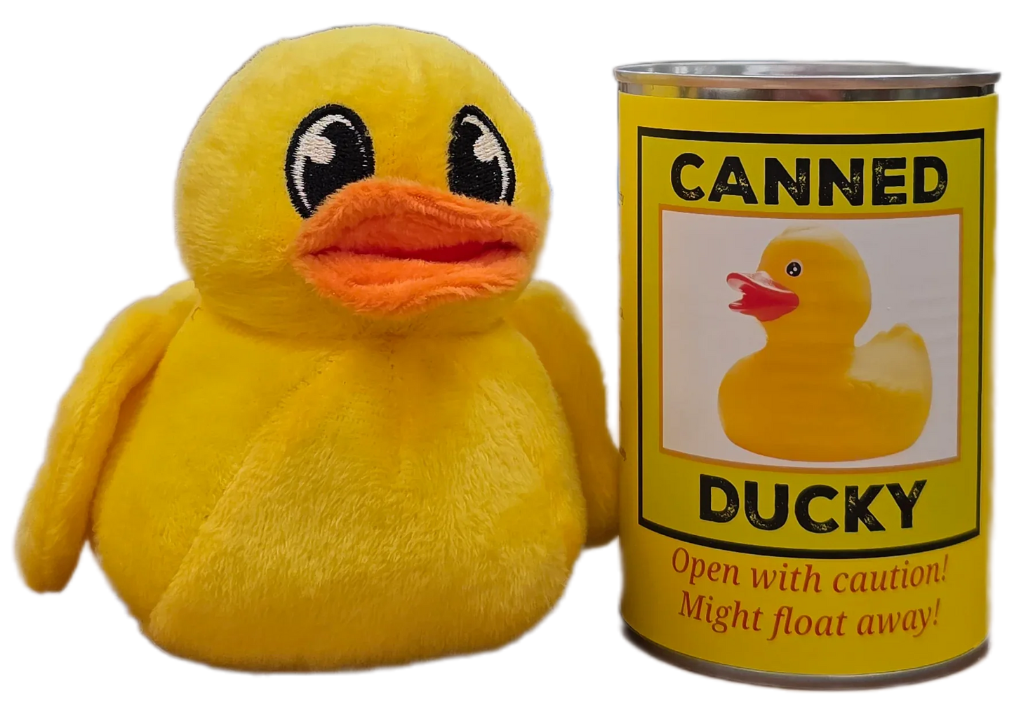 Canned Ducky | Plush Rubber Ducky Stuffed Animal | Gift - - The Puntique