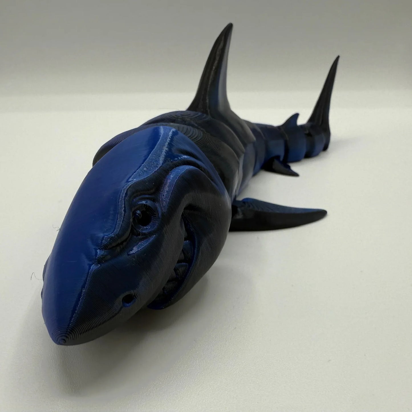 10” 3D printed articulated Shark - - The Puntique
