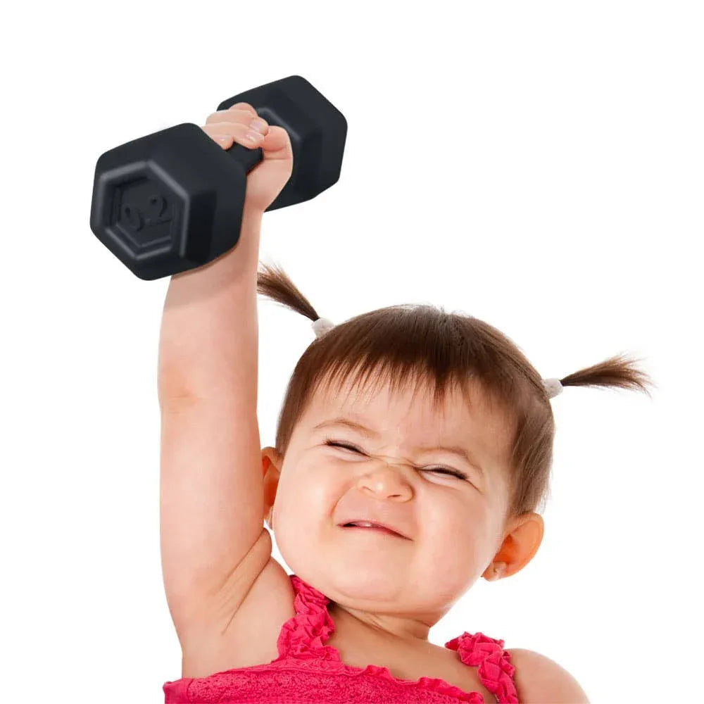 BUFF BABY - Dumbbell Rattle - - The Puntique