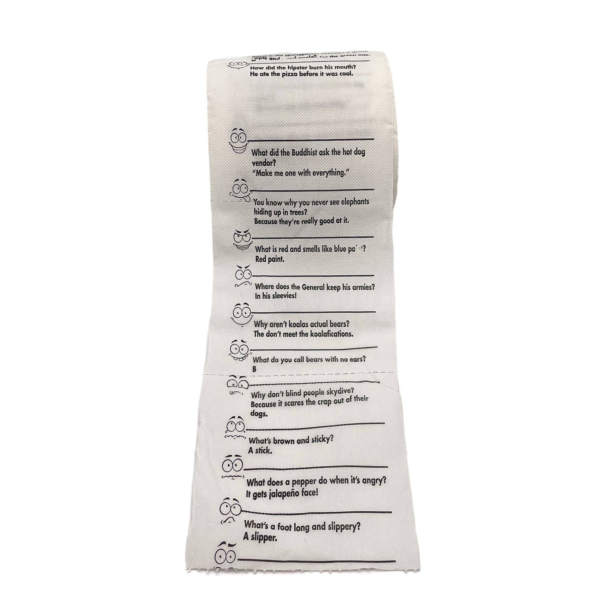 Novelty Toilet Paper - Crap Jokes - Gift and Stocking Stuffer - - The Puntique
