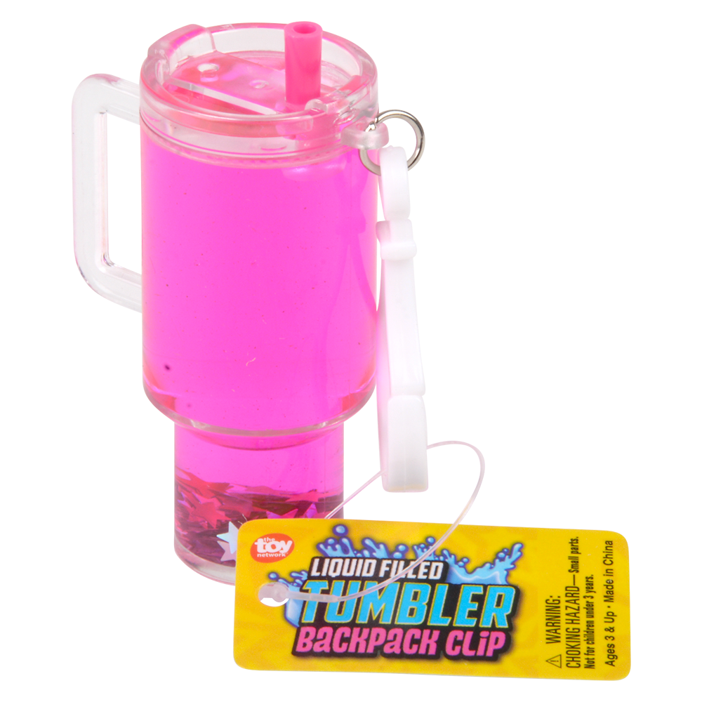 2.75" LIQUID FILLED TUMBLER BACK PACK CLIP