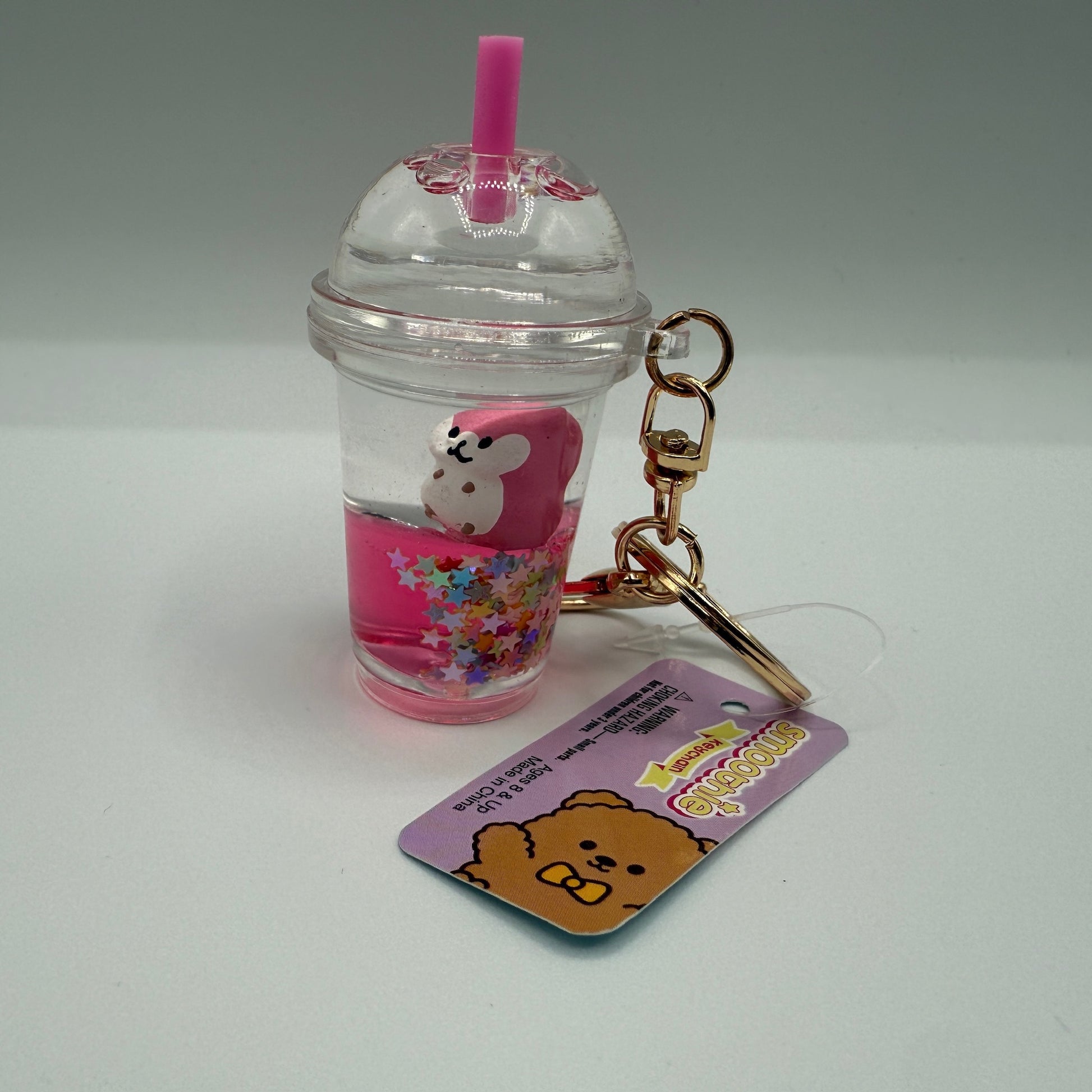 3" Kawaii Animal Smoothie Liquid Clip On - Hamster - The Puntique